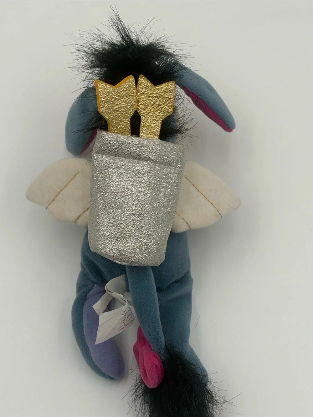 Disney Store Cupid Eeyore Plush Winnie the Pooh Valentine Angel Bow Arrow 9”